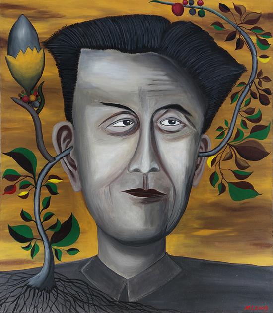 10,艾青(1910—1996)材料:布面油画 尺寸:80x70cm 作于2009年