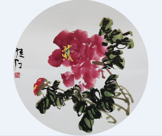 刘继红 牡丹图55x55