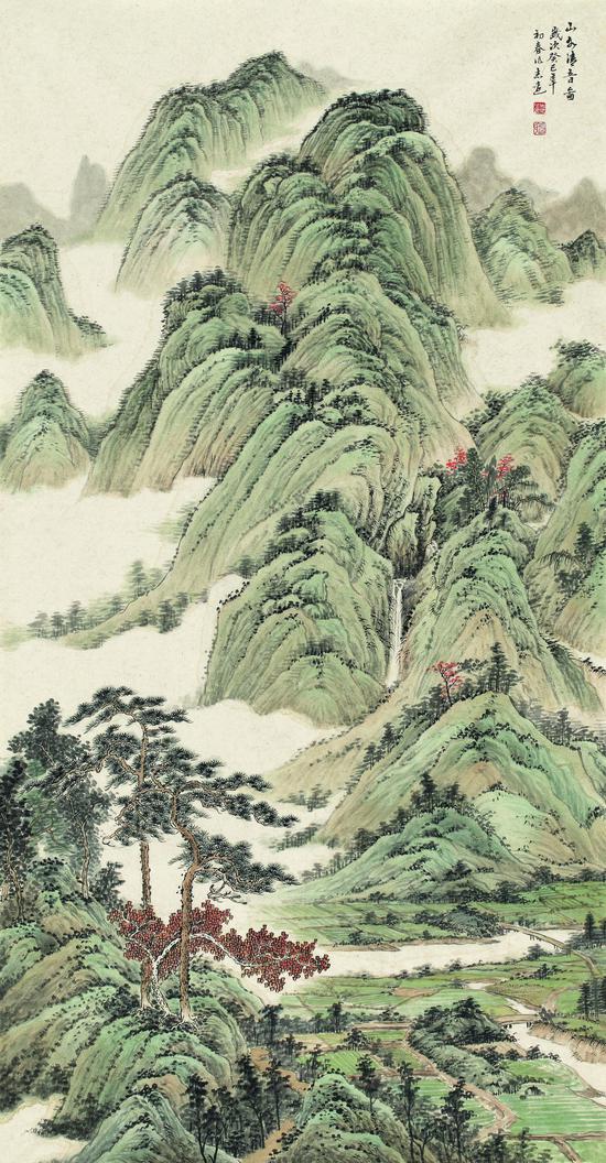 具象水墨恭祝全国人民新年快乐,幸福安康