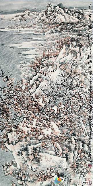 具象水墨傲岸奇崛清朗劲健谢冰毅山水画艺术
