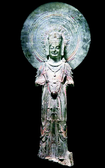 东魏蝉冠菩萨像(资料图片)