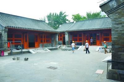 修缮中的沈家本故居二进院