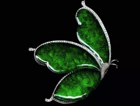 翡翠蝴蝶胸针

　　规格：6.5×4.5cm