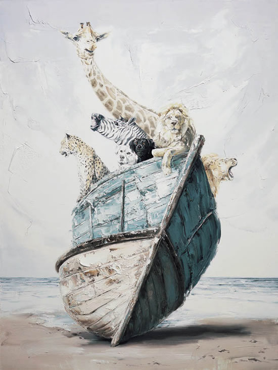 诺亚方舟no.4  200x140cm 布面油画 2015
