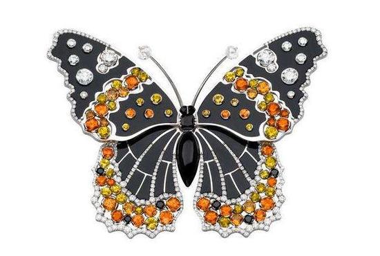 梵克雅宝蝴蝶彩宝胸针
