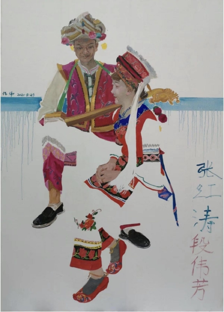 蝴蝶泉畔200cmX140cm 2020年 布面油画