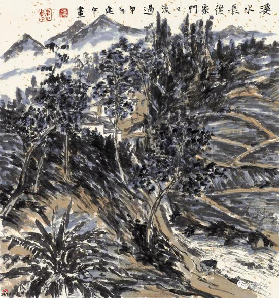 施建中山水画写生种种