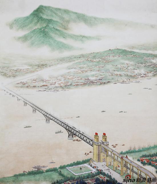 南京长江大桥画法图片