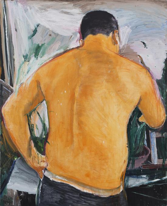 《男人的背影》 190×150cm 布面油彩 2016