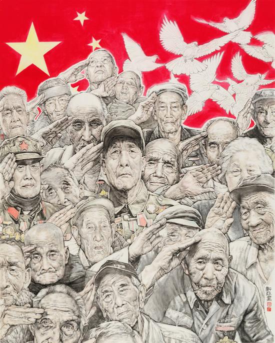 永怀初心陈钰铭师生作品展亮相军博