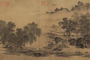 劉松年 山水圖 刘松年《四景山水图》为何能成为南宋界画的代表_手机新浪网