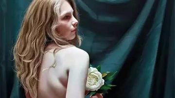 比利时女画家画美女