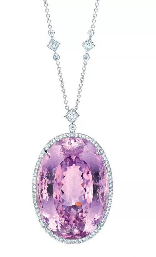 蒂芙尼175周年紫锂辉石项链,175克拉