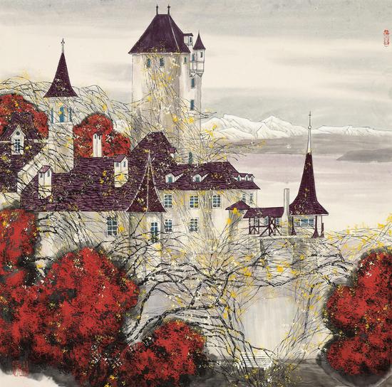 许祖良读洪谷子的山水画