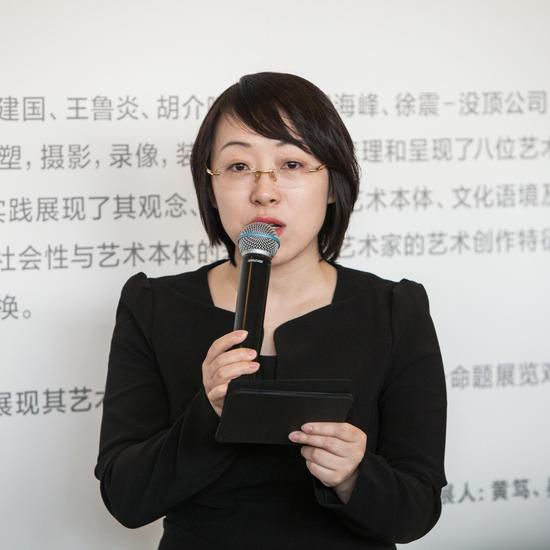 今日美术馆学术与展览副馆长,本次展览联合策展人  晏燕致辞