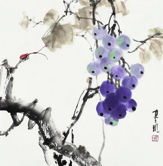 自幼习画,师承陈莲涛,潘君诺先生,擅山水,花鸟及虫草,对画猫,虎等走兽