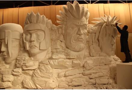 耗时60余天粉丝打造动漫景点堪比美国总统山