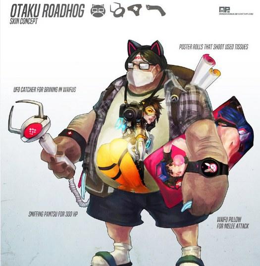 战斗力5守望先锋路霸宅男专属皮肤