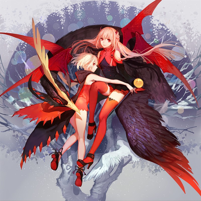 p站美图推荐:羽翼特辑