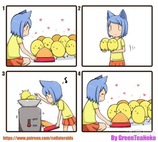 日本画师的超有病脑洞系列这个四格漫画有剧毒