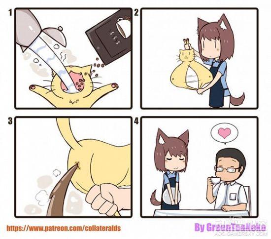 日本画师的超有病脑洞系列这个四格漫画有剧毒