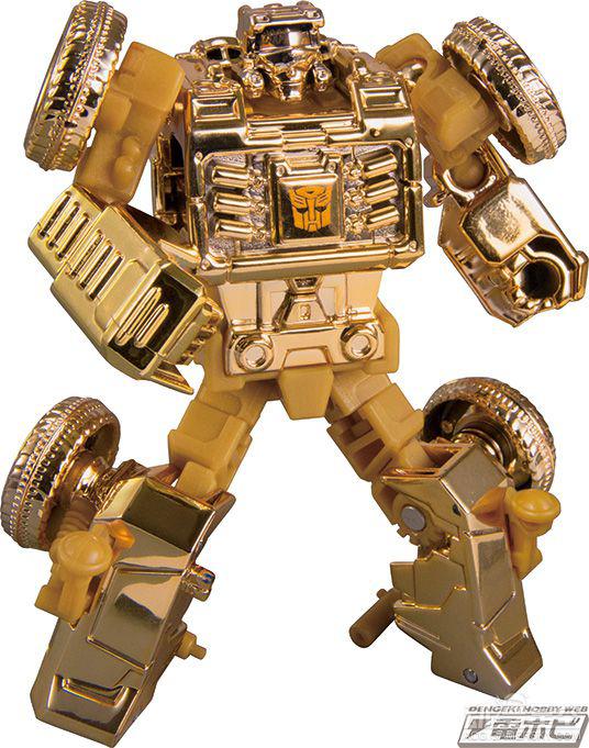 变形金刚35周年金色模型黄金战士豪气十足