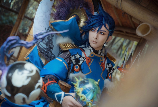 cosplay美图介绍一位新男神阴阳师新式神荒