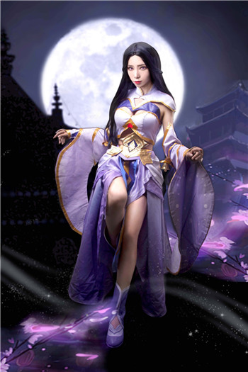 cosplay美图王者荣耀露娜紫霞仙子