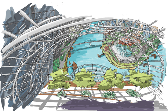 重庆来福士水晶连廊首度揭开神秘面纱,探索舱·观景台将于2020年1月