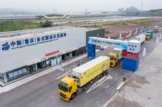 重庆工农业产品发往东南亚。(陈林/摄)
