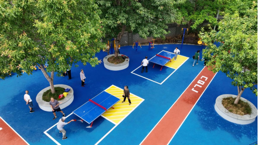 两江新区礼嘉街道嘉和社区城市体育公园正式投用