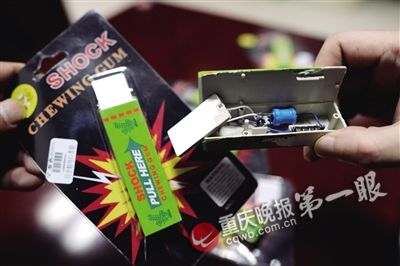 电人口香糖内部装有增压电子元件