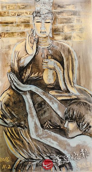 杨丽梅为儿子创作的画