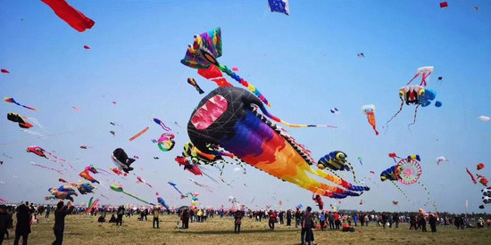 巨型风筝表演(示意图)