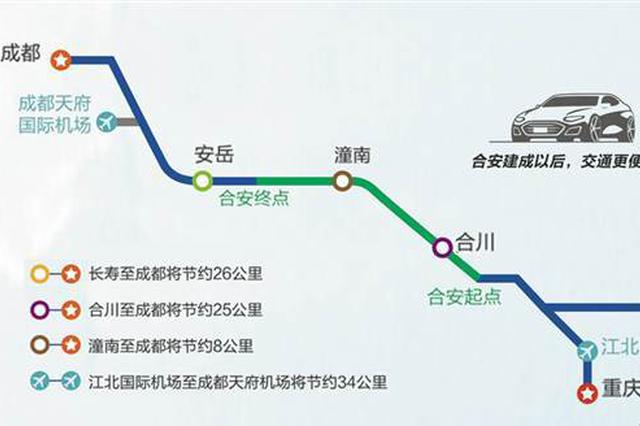 合安高速重庆段预计明年通车 连接重庆成都