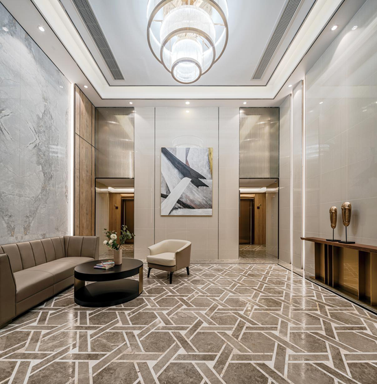 龙湖景粼玖序入户大堂实景图