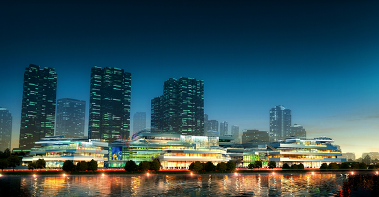 滨江首岸商业意境图