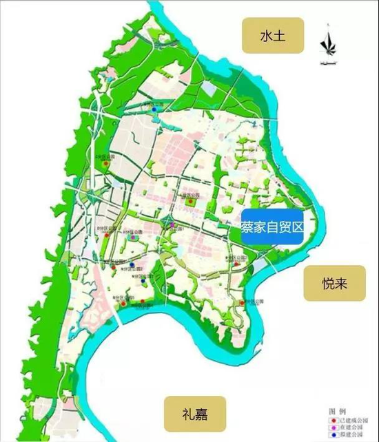 重庆蔡家p分区规划图图片