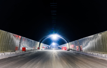 火凤山隧道洞内实景图曾家岩北延伸通道工程项目业主单位为两江产业