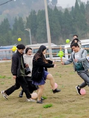 百余川渝单身青年油菜花田“找对象”