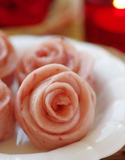 情人节玫瑰小花卷