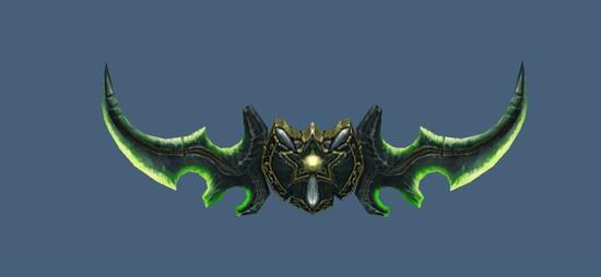 散发着神秘的绿光 魔兽玩家制作琉璃蛋刀