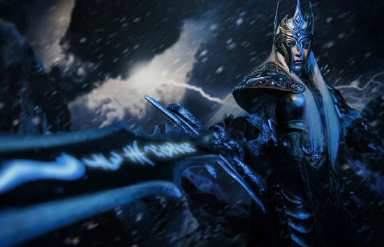 霜之哀伤饿了！魔兽世界美女玩家COSPLAY巫妖王