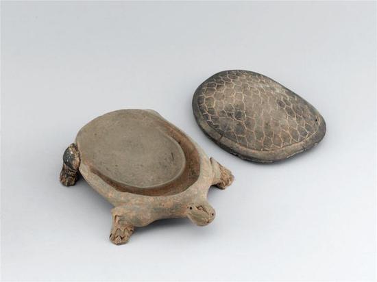 唐龟形澄泥砚