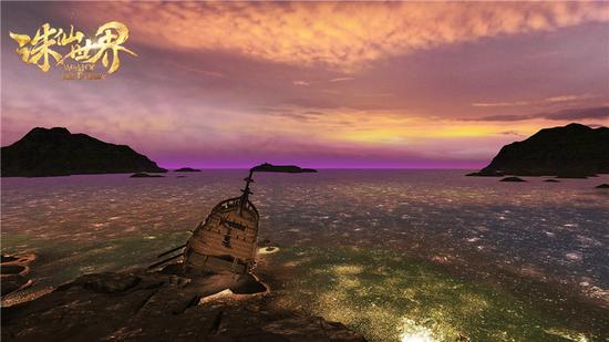 图片: 2.添加滤镜效果的海边晚霞.jpg