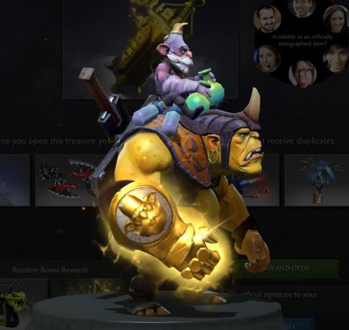 8月1日dota2更新ti5解说签名不朽箱子