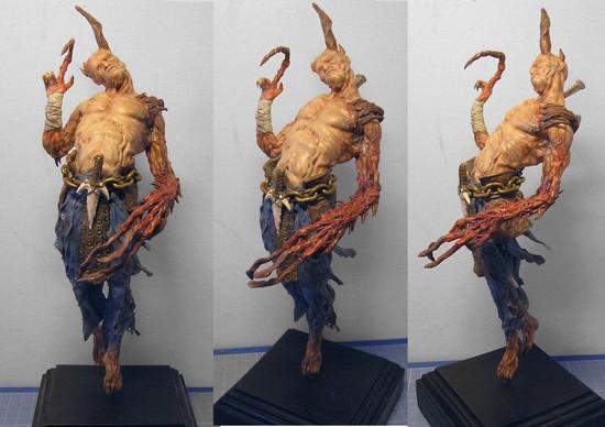 暗黑3玩家作品推荐：墨菲斯托和奴役体的雕像