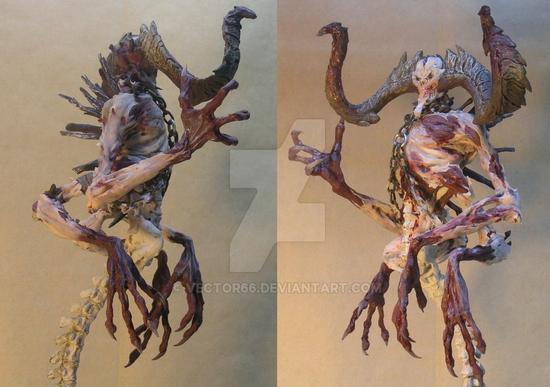 暗黑3玩家作品推荐：墨菲斯托和奴役体的雕像