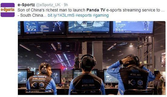 外媒热议王思聪成立熊猫TV：中国首富之子开的