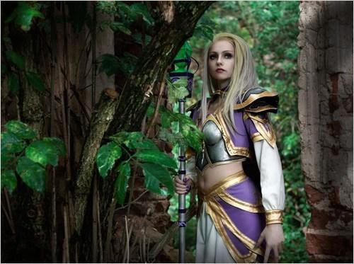 外国妹子的种族天赋&nbsp;传神COSPLAY吉安娜